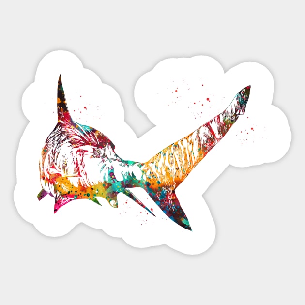 Shark Sticker by erzebeth